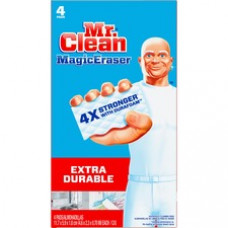 Mr. Clean Procter & Gamble Magic Eraser Extra Durable Pads - Sponge - 32 / Carton - White