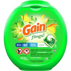 Gain Flings Detergent Pacs - Original Scent - 81 / Canister - Multi