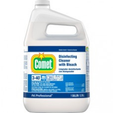 Comet Disinfecting Cleaner With Bleach - Concentrate Liquid - 128 fl oz (4 quart) - 3 / Carton - Clear
