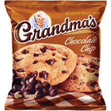 Quaker Oats Grandma's Chocolate Chip Cookies - Chocolate Chip - 2.88 oz - 60 / Carton
