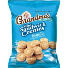 Quaker Oats Grandma's Vanilla Mini Cookie Cremes - Vanilla - 2.12 oz - 60 / Carton