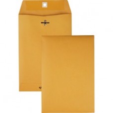Quality Park Gummed Kraft Clasp Envelopes - Clasp - #63 - 6 1/2" Width x 9 1/2" Length - 28 lb - Gummed - Kraft - 100 / Box - Kraft