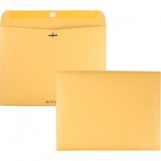 Quality Park Redi-file Clasp Envelopes - Clasp - #90 - 9" Width x 12" Length - 28 lb - Clasp - Kraft - 100 / Box - Kraft