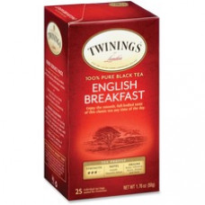 Twinings English Breakfast Black Tea - Black Tea - English Breakfast - 25 Cup - 25 / Box