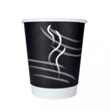 RDI Hot Paper Cups - 900 / Carton - 9 fl oz - 900 / Carton - Black - Paper - Hot Drink, Beverage, Coffee, Hot Chocolate, Tea