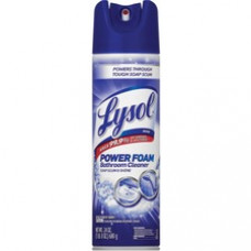 Lysol Lysol Power Foam Bathroom Cleaner - Foam Spray - 24 fl oz (0.8 quart) - 1 Each - White Clear