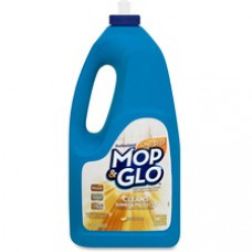 Mop & Glo Multi-surface Floor Cleaner - 64 oz (4 lb) - Lemon Scent - 6 / Carton - Tan
