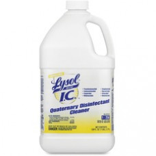 Lysol Quaternary Disinfectant Cleaner - Liquid - 1 gal (128 fl oz) - Bottle - 4 / Carton - Amber