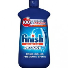 Finish Jet-Dry Rinse Aid - 8.45 oz (0.53 lb) - Bottle - 8 / Carton - Blue
