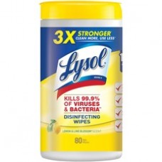 Lysol Disinfecting Wipes - Lemon, Lime Blossom - 8