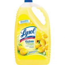 Lysol Clean/Fresh Lemon Cleaner - Liquid - 144 fl oz (4.5 quart) - Clean & Fresh Lemon Scent - 1 Each - Yellow