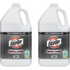 Easy-Off Prof. Neutral Cleaner - Concentrate Liquid - 1 gal (128 fl oz) - Neutral Scent - 2 / Carton - Blue