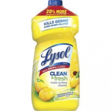 Lysol Multisurface Lemon Cleaner - 48 oz (3 lb) - Lemon Scent - 1 Each - Yellow