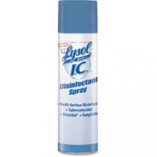 Lysol I.C. Disinfectant Spray - Aerosol - 0.15 gal (19 fl oz) - 12 / Carton - Clear