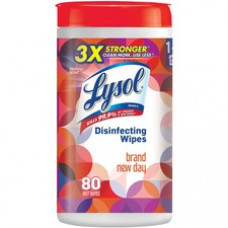 Lysol Brand New Day Disinfecting Wipes - Wipe - Mango Scent - 80 / Canister - 1 Each - White