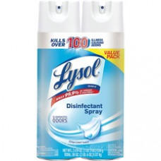 Lysol Linen Disinfectant Spray - Ready-To-Use Spray - Crisp Linen Scent - 2 / Pack - Clear