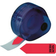 Redi-Tag Sign Here Reversible Flags In Dispenser - 120 x Red - 1.88