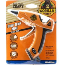 Gorilla Glue Dual Temp Mini Glue Gun Orange, Black
