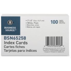 Business Source Plain Index Cards - 5" Width x 3" Length - 300/ Pack