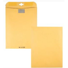 Quality Park 10 x 13 Postage Saving ClearClasp Envelopes with Reusable Redi-Tac™ Closure,Clasp - 10" Width x 13" Length - Clasp - 100 / Box - Kraft