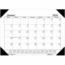 House of Doolittle Economy Refillable Desk Pad - Julian Dates - Monthly - 1 Year - January 2026 - December 2026 - 1 Month Single Page Layout - 22" x 17" Sheet Size - 2.88" x 2.25" Block - Desk 
