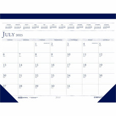 House of Doolittle Academic Desk Pad Calendar Academic - Julian Dates - Monthly - 14 Month - July 2025 to August 2026 - 1 Month Single Page Layout - 2.13" x 3" Block - Desk Pad -1 Each