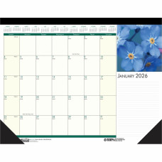 House of Doolittle EarthScapes Flowers 18-1/2 Julian Dates - Monthly - 12 Month - January 2026 to December 2026 - 1 Month Single Page Layout - 18 1/2" x 13" Sheet Size - 1.50" x 1.87" Block - 1 Each