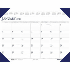 House of Doolittle Eco-friendly Executive Calendar Desk Pad - Julian Dates - Monthly - 1 Year - January 2026  - December 2026  - 1 Month Single Page Layout - 24" x 19" Sheet Size - 2.38" x 3.38" 