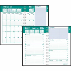 House of Doolittle Express Track Small Weekly/Monthly Calendar Planner - Julian Dates - Weekly, Monthly - 13 Month - January 2026 - January 2027 - 8:00 AM to 5:00 PM - Hourly - 1 Week, 1 Month Double Page Layout - 5