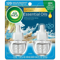 Air Wick Scented Oil Warmer Refill - Oil - 0.7 fl oz (0 quart) - Turquoise Oasis - 45 Day - 12 / Carton - Long Lasting