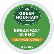 Green Mountain Coffee Roasters® K-Cup Breakfast Blend Coffee Compatible with Keurig Brewer - Regular - Light - K-Cup - 24 / Box