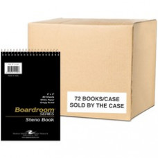 Roaring Spring Boardroom Series Gregg Ruled Spiral Steno Memo Book - 80 Sheets - 160 Pages - Printed - Spiral Bound - Both Side Ruling Surface Red Margin - 15 lb Basis Weight - 56 g/m² Grammage - 9