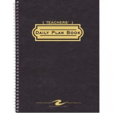 Roaring Spring Teacher's Daily Planners - Daily - Green Tint - Wire Bound - Assorted - Assorted - Storage Pocket