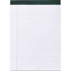 Roaring Spring Recycled Legal Pads - 40 Sheets - Stapled/Tapebound Red Margin - 15 lb Basis Weight - 8 1/2