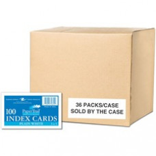 Roaring Spring PaperTrail Unruled Index Cards - 100 Sheets - 200 Pages - Plain - 43 lb Basis Weight - 160 g/m² Grammage - 5