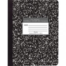 Roaring Spring Unruled Paper Composition Book - 50 Sheets - Plain - Sewn/Tapebound - 15 lb Basis Weight - 7 1/2