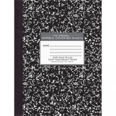 Roaring Spring 80 Sheet Quad Ruled Composition Notebooks - 80 Sheets - Sewn/Tapebound - 20 lb Basis Weight - 10 1/4