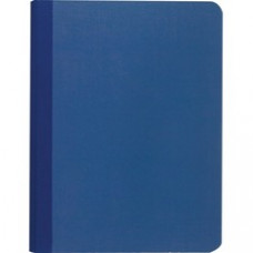 Roaring Spring Blue Canvas Cover Notebook - 60 Sheets - Sewn/Tapebound - Ruled - 20 lb Basis Weight - 9 3/4