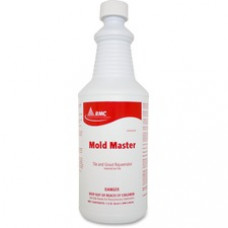 RMC Mold Master Tile/Grout Cleaner - Ready-To-Use Foam Spray - 0.25 gal (32 fl oz) - Floral Scent - 1 Each - White