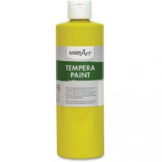 Handy Art 16 oz. Premium Tempera Paint - 16 fl oz - 1 Each - Yellow