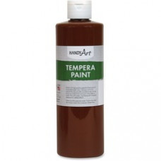 Handy Art 16 oz. Premium Tempera Paint - 16 fl oz - 1 Each - Brown