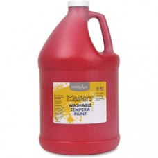 Handy Art Little Masters Washable Tempera Paint Gallon - 1 gal - 1 Each - Red