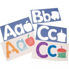 Roylco Big Alphabet and Picture Stencils - 6