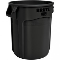 Rubbermaid Commercial Brute 55-gallon Container - 55 gal Capacity - Round - UV Resistant, Vented, Fade Resistant, Crack Resistant, Crush Resistant, Warp Resistant, Reinforced Base, Durable, Tear Resistant, Damage Resistant, Contoured Base Handle, ... - 33