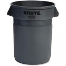Rubbermaid Commercial Vented Brute 32-gallon Container - 32 gal Capacity - Round - Stackable, Fade Resistant, Warp Resistant, Crack Resistant, Crush Resistant, Reinforced Base, Durable, Ergonomic Handle, Contoured Base Handle, Vented, Tear Resistant,