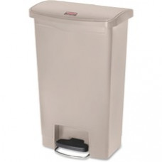 Rubbermaid Commercial Slim Jim 13G Front Step Container - 13 gal Capacity - 28.3