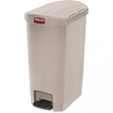 Rubbermaid Commercial Slim Jim 13G End Step Container - 13 gal Capacity - 28.4