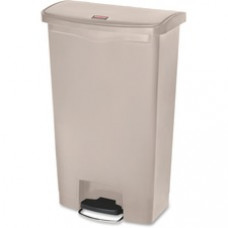 Rubbermaid Commercial Slim Jim 18G Front Step Container - 18 gal Capacity - 31.6