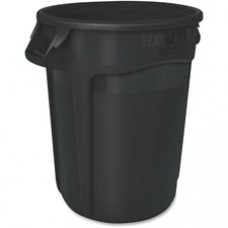 Rubbermaid Commercial Vented Brute 10-gallon Container - 10 gal Capacity - Round - UV Resistant, Vented, Fade Resistant, Crack Resistant, Crush Resistant, Warp Resistant, Reinforced Base, Durable, Tear Resistant, Damage Resistant, Contoured Base Handle, .