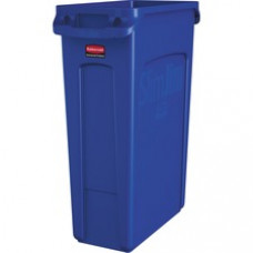 Rubbermaid Commercial Slim Jim 23-Gallon Vented Waste Container - 23 gal Capacity - Handle, Durable, Recyclable - 30